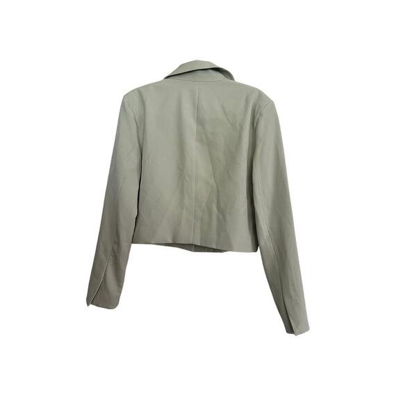Anthropologie Avec les Filles Sage Mint Green Cropped Blazer Jacket Size Large - Picture 5 of 7
